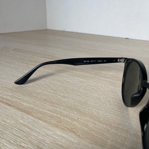 Ray-Ban RB2180 601/71 Sunglasses Round Black READ FRAMES ONLY 49-21 Italy - Picture 5 of 11